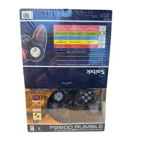 Lot of 2 Saitek P2600 Rumble PC Gamepad Controller New / Sealed